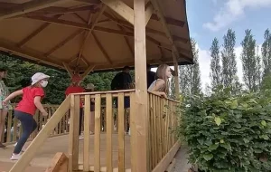 Photo du centre du labyrinthe