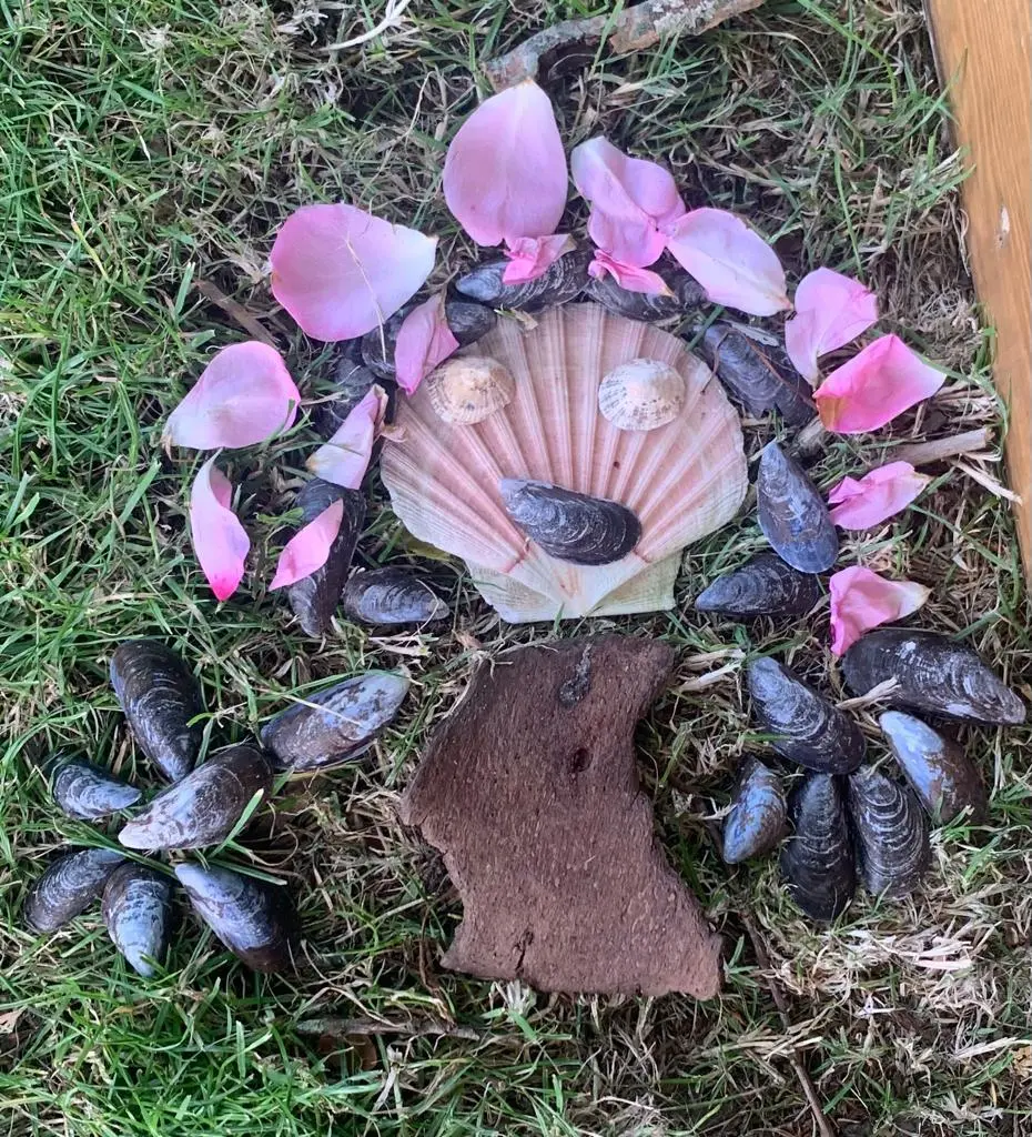 Photo d'une oeuvre de Land Art