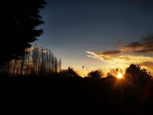 Photo d'un coucher de soleil